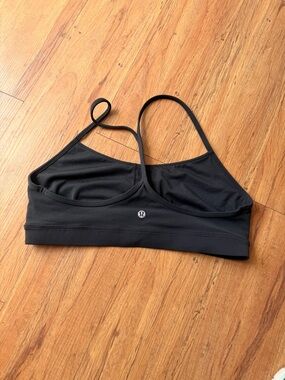 lululemon athletica Black Minimal Strappy Sports Bra